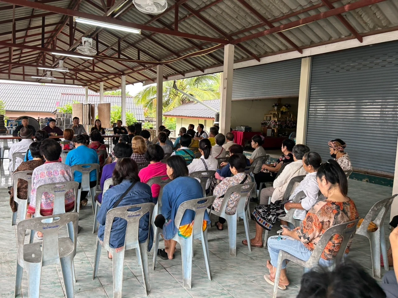 การประชุมประชาคมรับฟังความคิดเห็นต่อการจัดการปัญหาระบบประปาหมู่บ้าน และทิศทางการพัฒนาตำบลแม่แรม หมู่ที่ 1 ปีงบประมาณ พ.ศ.2569